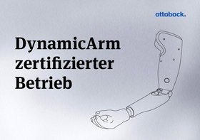 Sanitätshaus Pfänder Ottobock Zertifikat Dynamic Arm