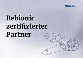 Sanitätshaus Pfänder Ottobock Zertifikat Bebionic
